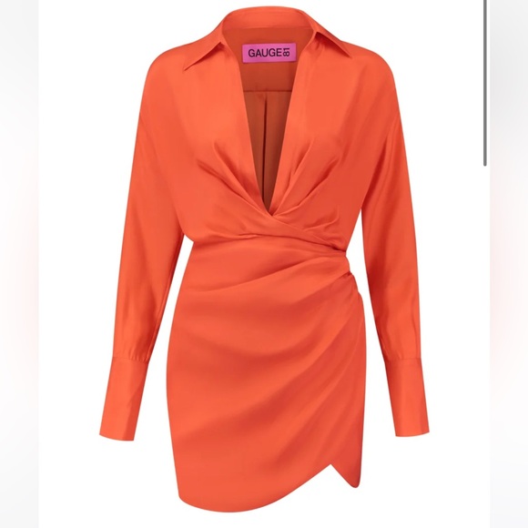 GAUGE81 Naha silk mini wrap dress - Picture 2 of 4